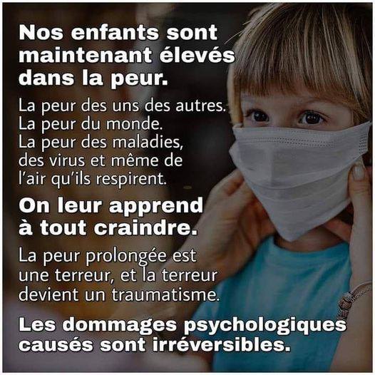 masque = atteinte aux enfants