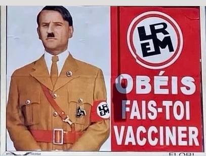affiche Macron-Hitler
