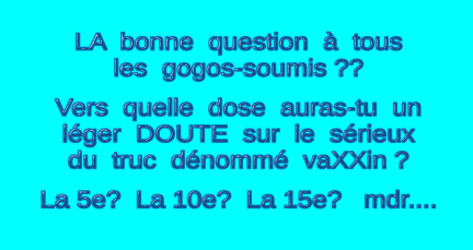 Question doute vaXXin