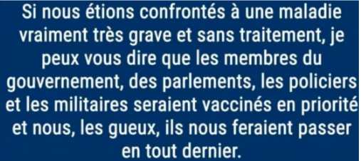 Vaccins pas sérieux